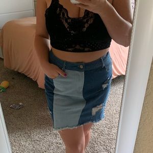 Denim skirt